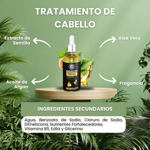 Aceite Anti Pérdida de Cabello con Jengibre y Vitamina E: Nutrición y Fortalecimiento en Cada Aplicación